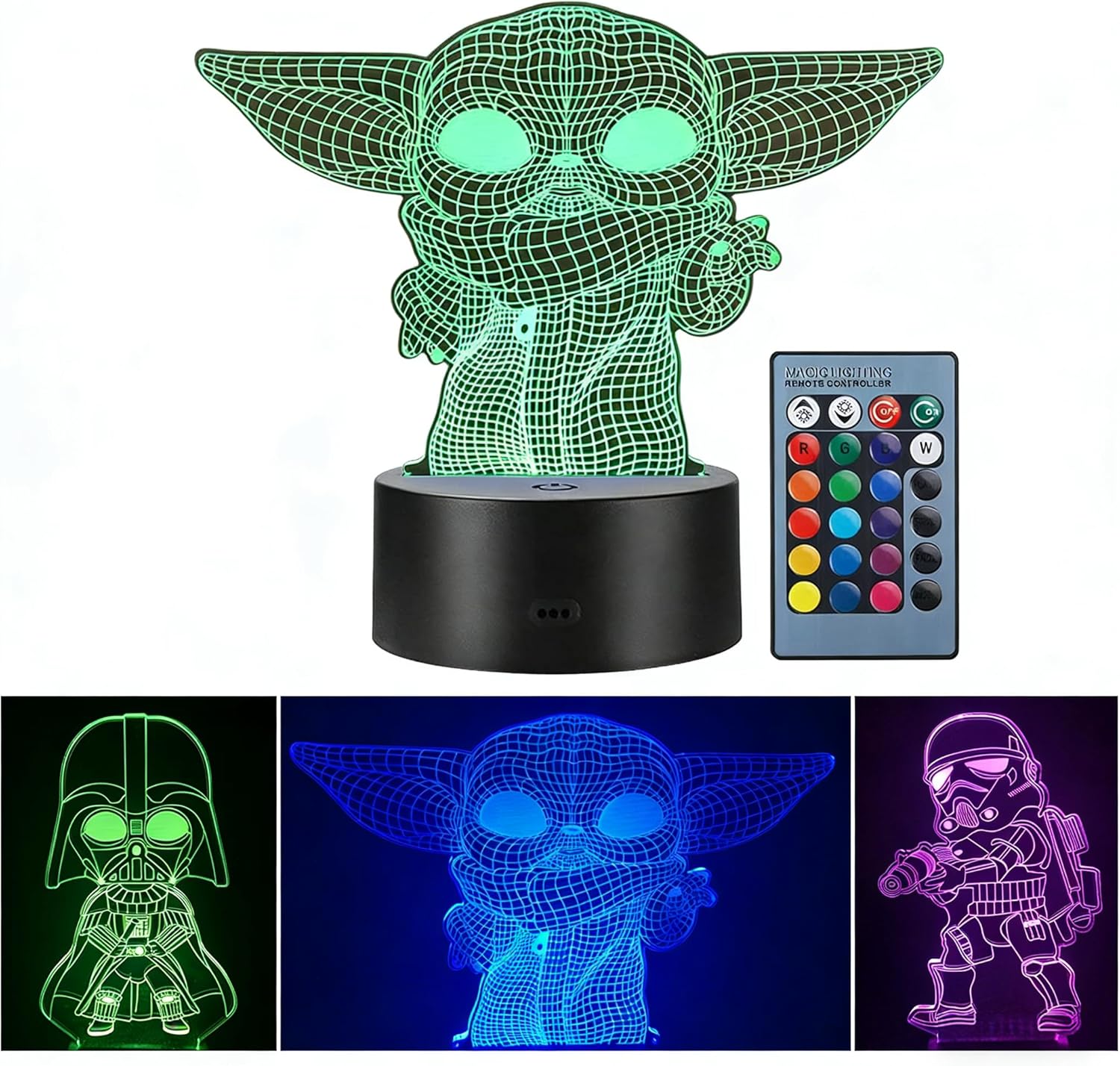 Manco 3D Illusion Star Wars Night Light — 16 Colors